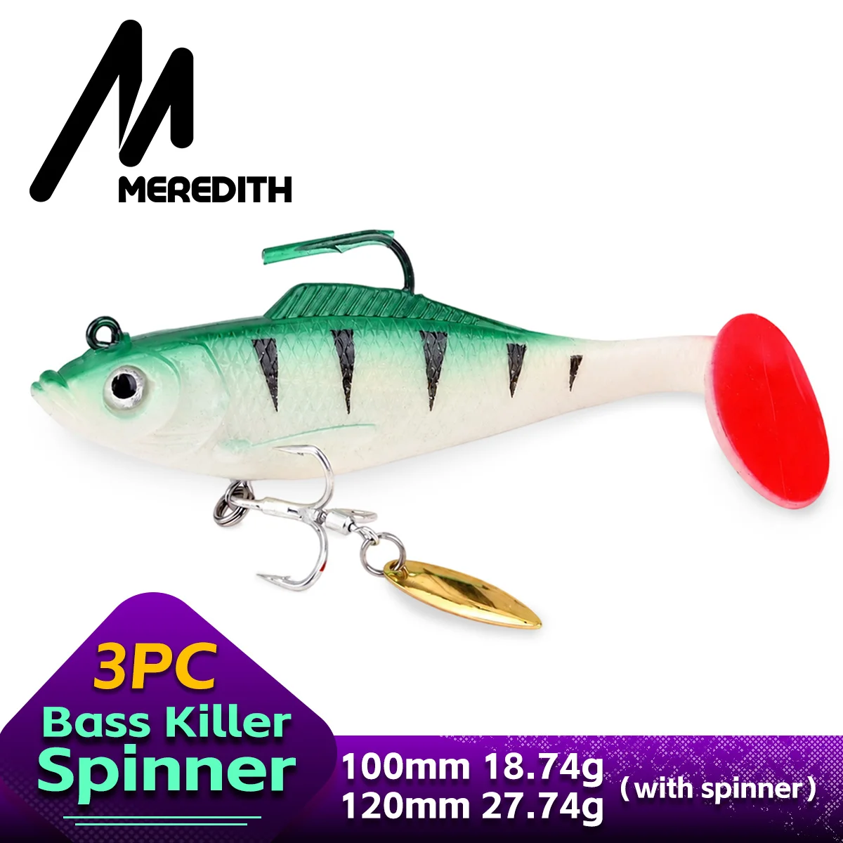 MEREDITH Esca da Spinning 10cm - Fishing Lure Blade Bait recensione e prezzo