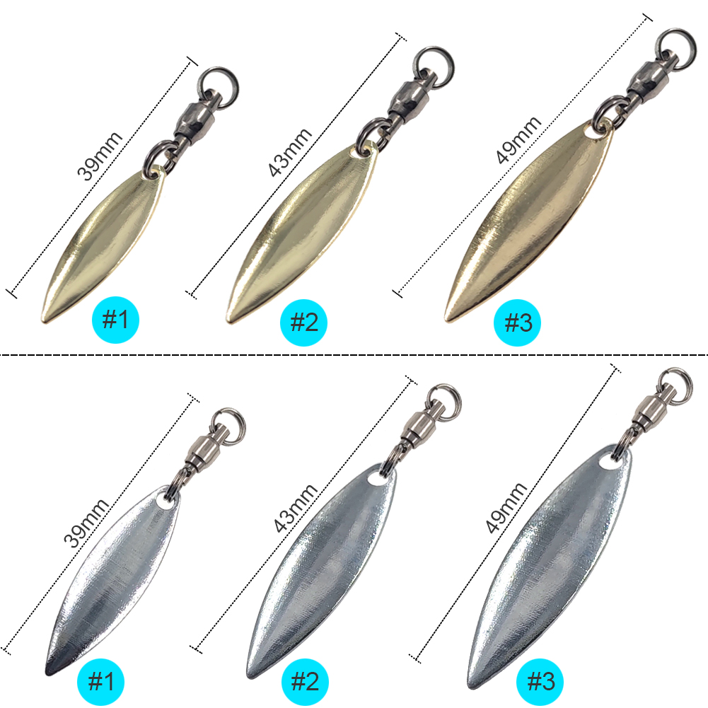 10 pz Pale Foglia di Salice Sp - Fishing Lure Blade Bait recensione e prezzo