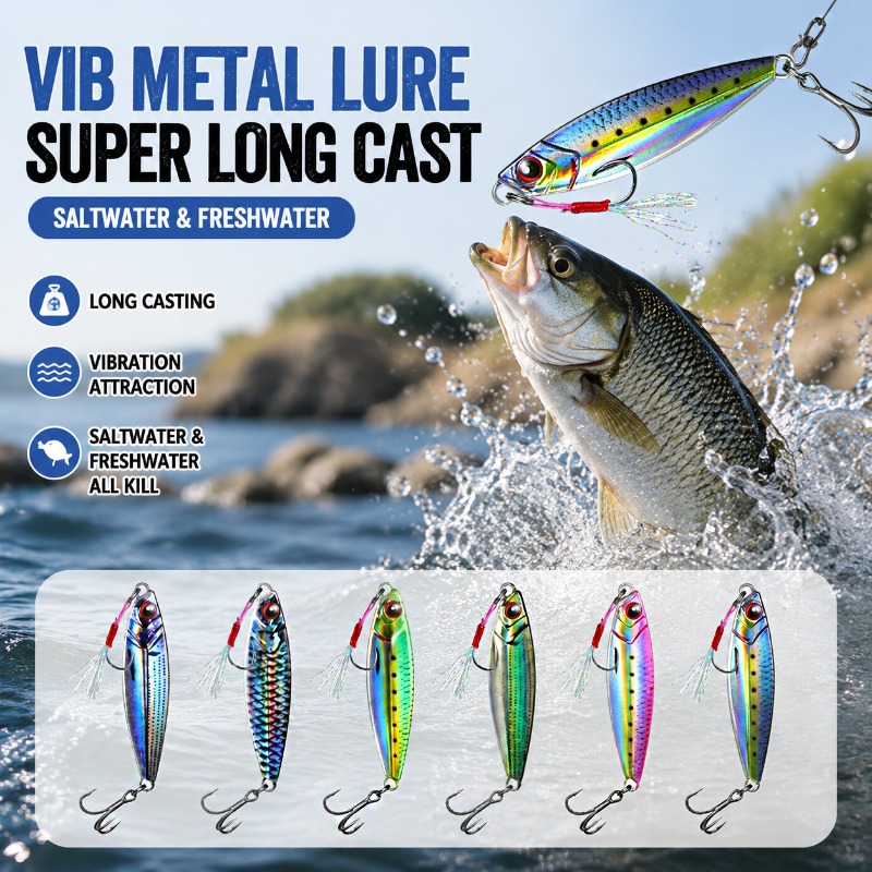 Esca da Pesca VIB in Metallo S - Fishing Lure Blade Bait recensione e prezzo