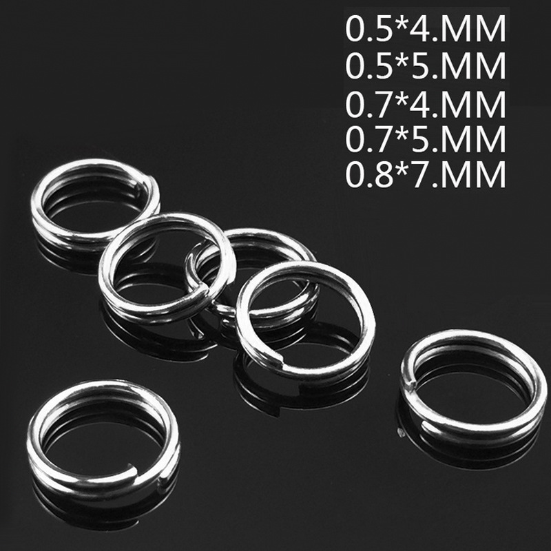 100 pz/lotto pesca anelli divi - Fishing Lure Accessories recensione e prezzo